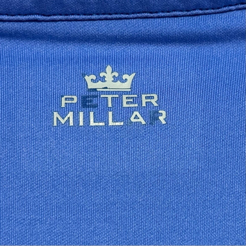 Peter Millar Blue Performance Pullover With Logo - image 3